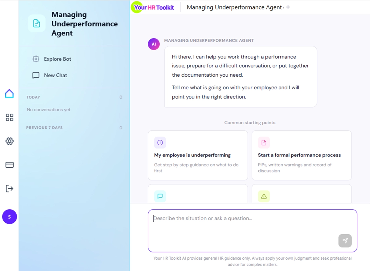 Managing Underperformance Agent